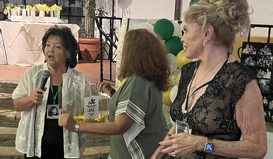 Cindy Suzuki, Teri Leon, Victoria Manser Stuber.