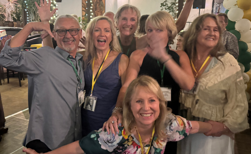 Robert Jacinto, Mary Cashman Lucero, Calla Gold, (front Wendy Sandburg), Claire Callahan, Lila Macdonald Wells.