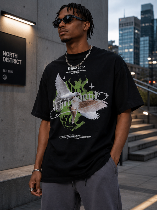 Urban Flight Oversized Graphic Streetwear Tee