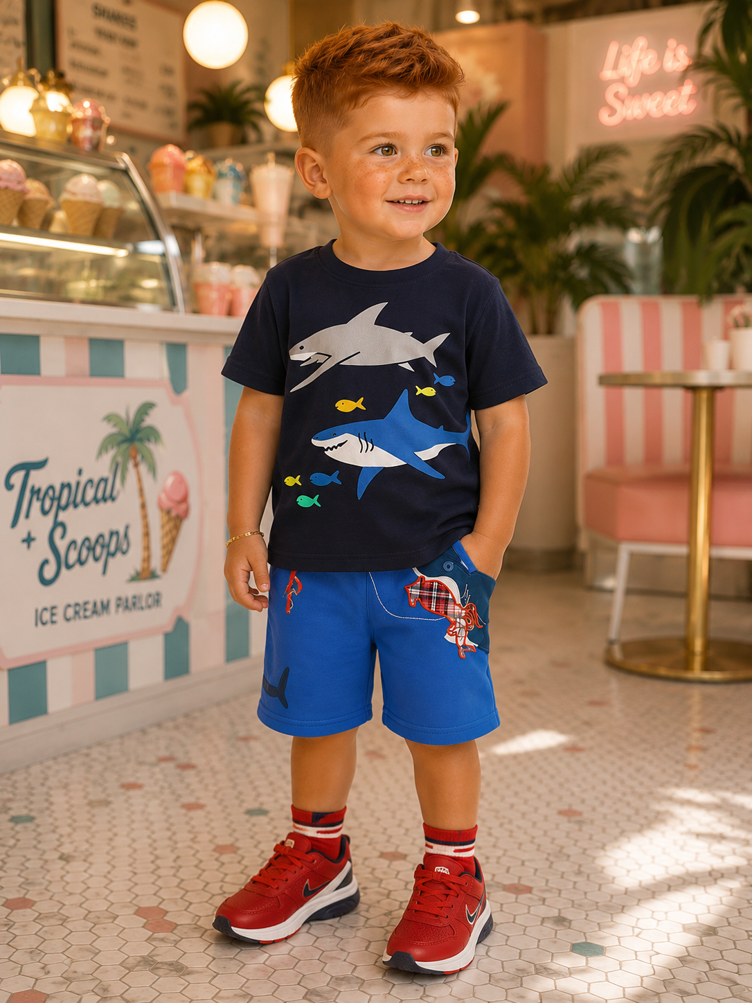Tropical Tides™ Shark Adventure Shorts