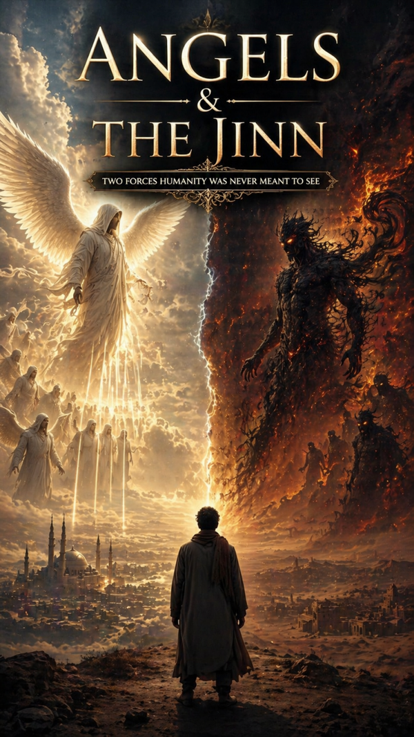 Angels & The Jinn: Between Light and Fire Digital Print