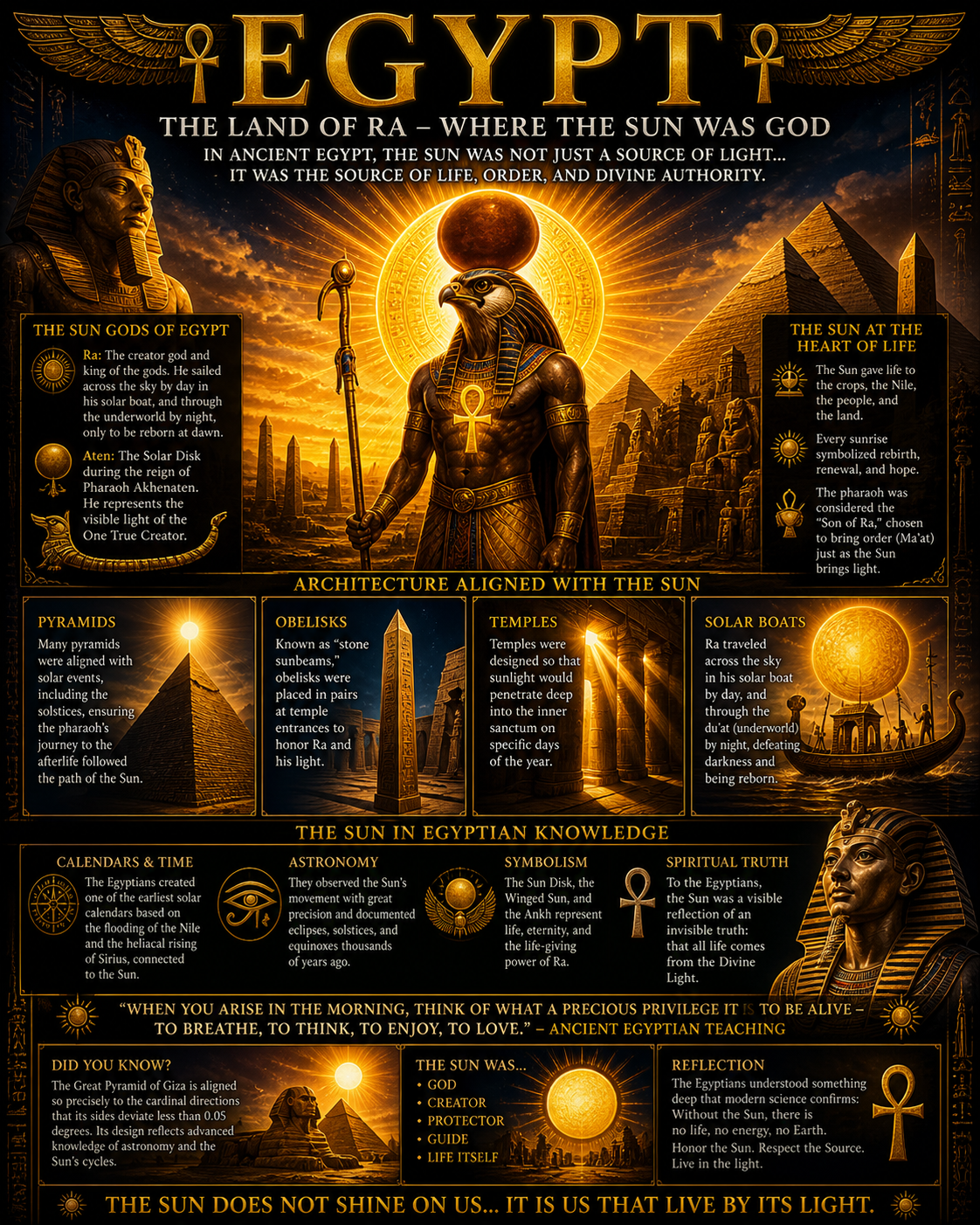 Egypt: The Land of Ra — Where the Sun Was God Digital Print