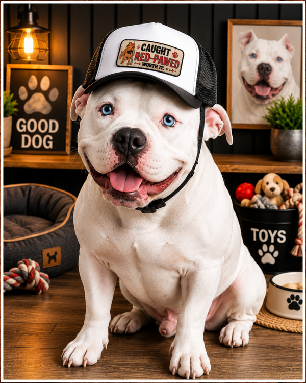 🚔 Caught Red-Pawed™ Trucker Dog Hat