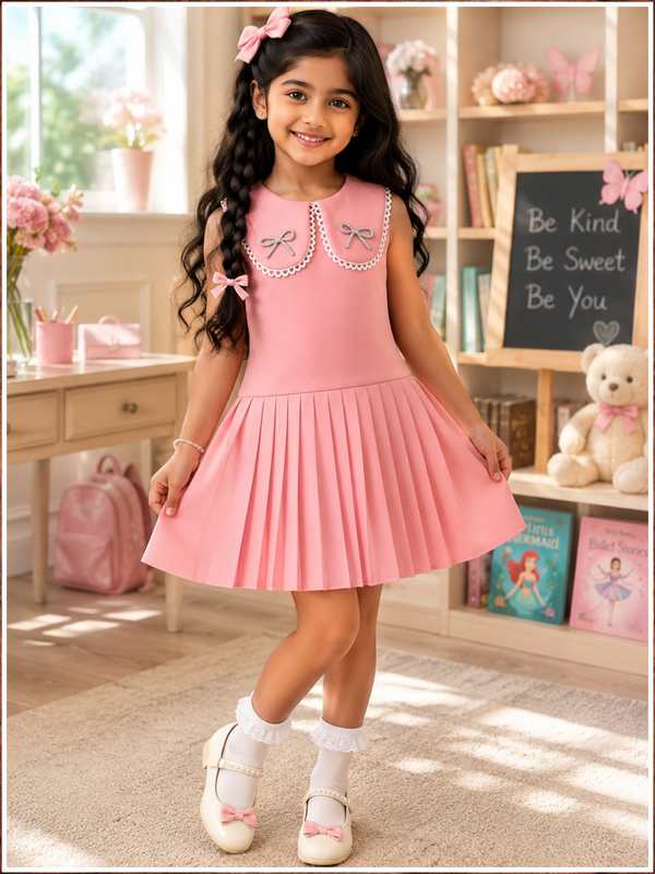 Rosabelle Dreams™ Lace Bow Pleated Dress