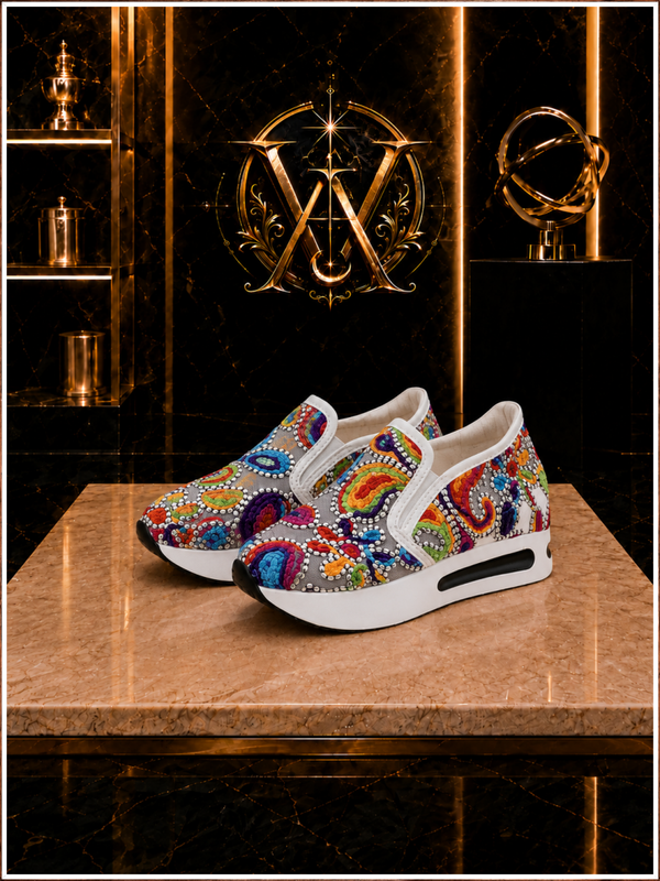 Carnival Breeze Printed Platform Slip-On