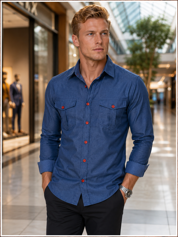 Calvins' Frontier Utility Button-Up Shirt