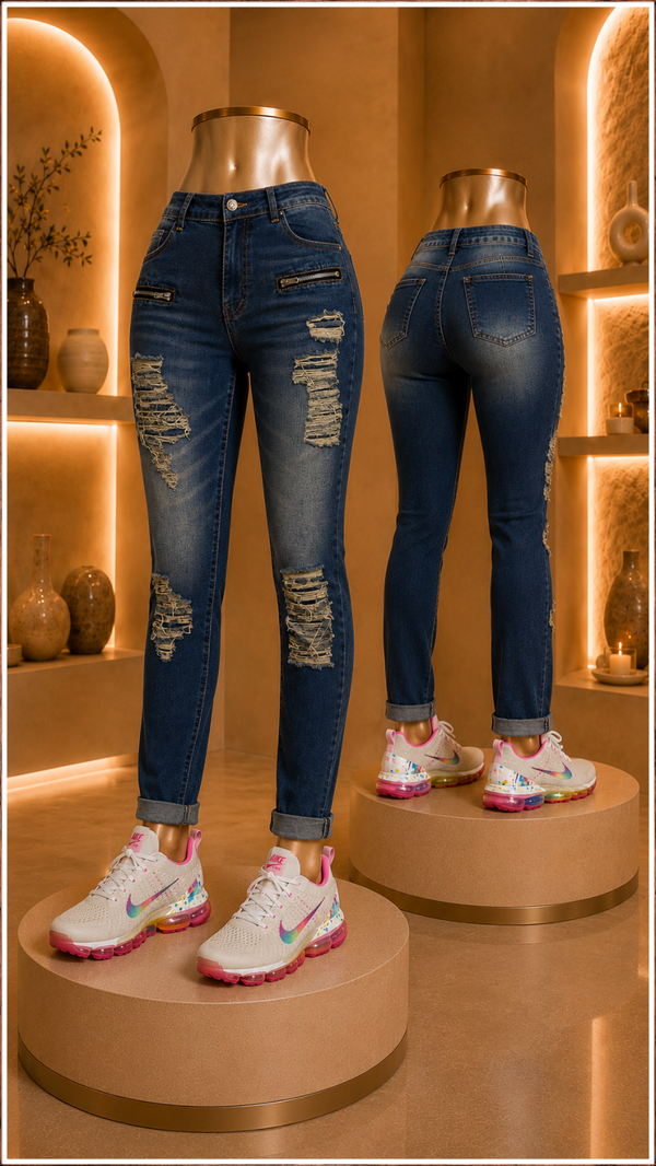 Urban Edge Distressed Skinny Jeans