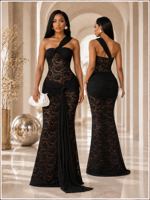 Seductive Chill Lace Maxi Dress