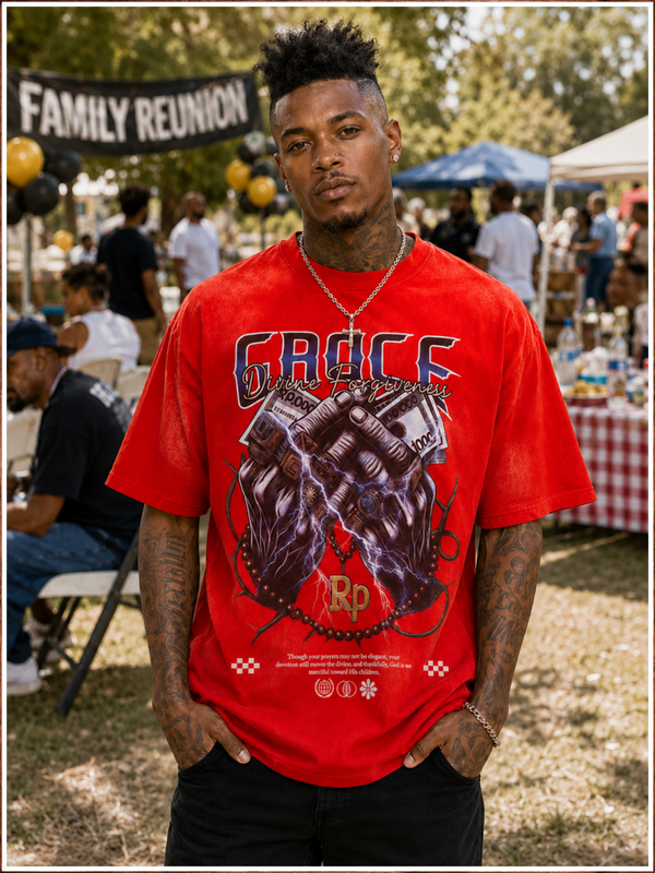 Grace Divine Forgiveness Graphic Short Sleeve T-Shirt