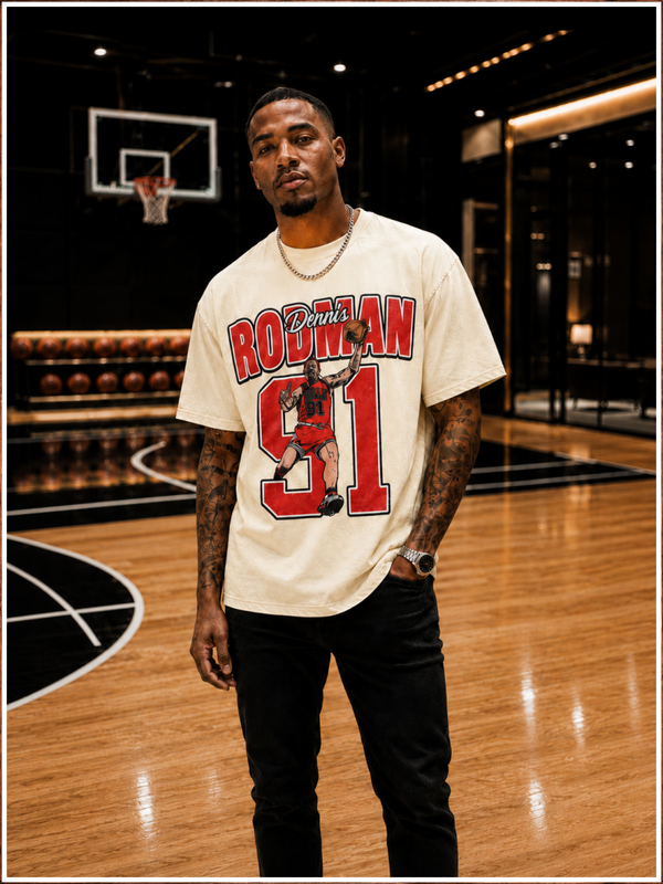 Rodman 91 Vintage Wash Graphic T-Shirt