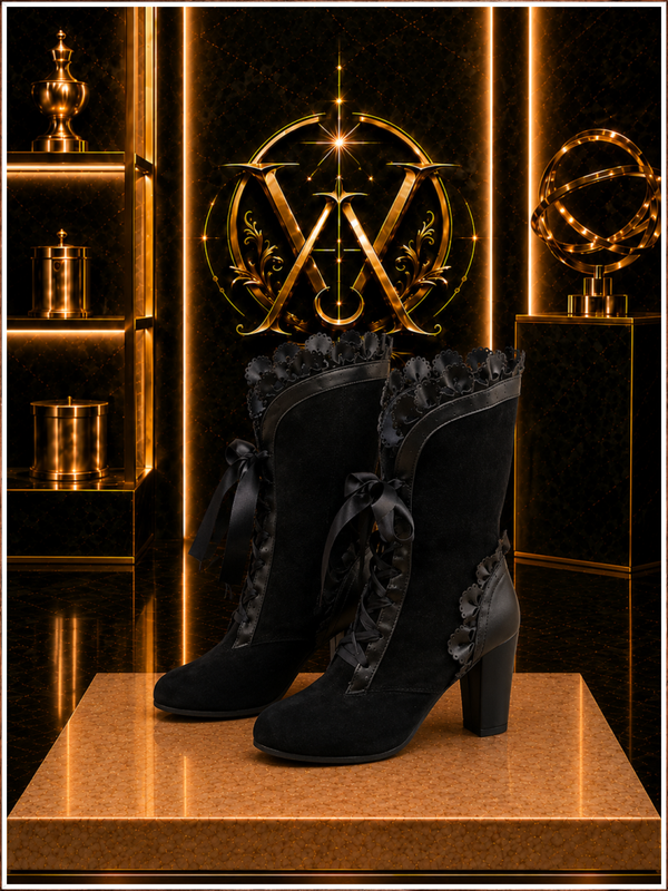 Romance Lace-Up Victorian Boots