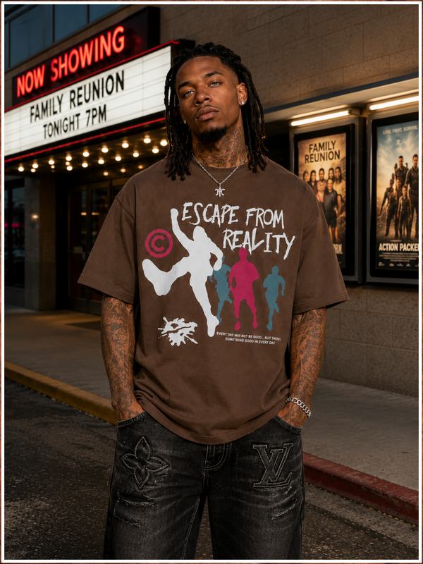 Escape From Reality Graphic Short Sleeve T-Shirt