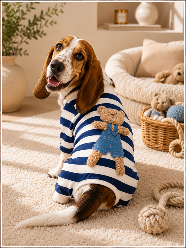 🎸 Blue Suede Paws™ Hound Dog Jumpsuit