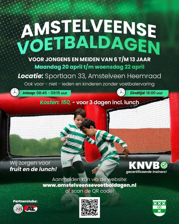 Voetbal driedaagse meivakantie