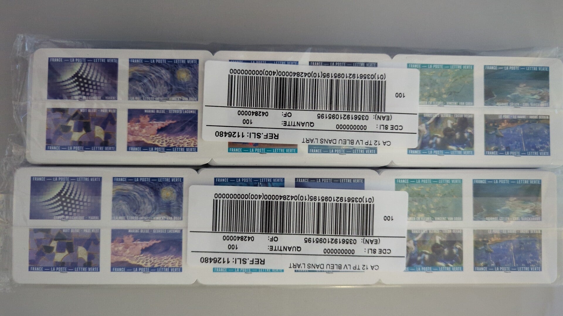 CARNET 12 LV BLEU DANS L'ART