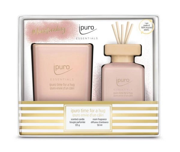 Essentials diffuser 50ml + kaars 125g Time for a hug 26IFC1471