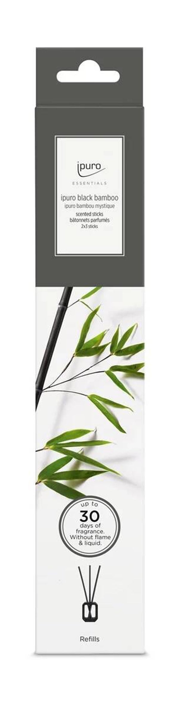 Essentials Scented Stick Black Bamboo 6st 26IFC1508