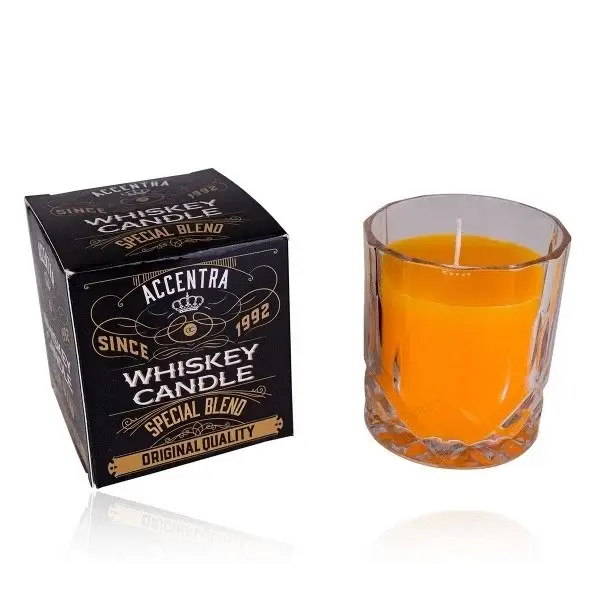 Geurkaars WHISKEY in glas 360g 23ACC3859695