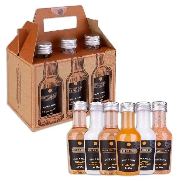 MEN'S COLLECTION Sixpack kraft paper gift box 6x50ml 23ACC6059762
