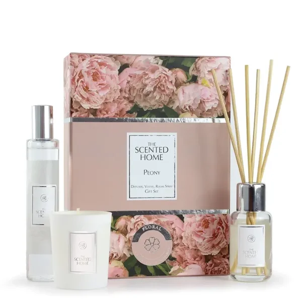 PEONY Gift Set - Diffuser, kaars en roomspray 09ABSHSET066