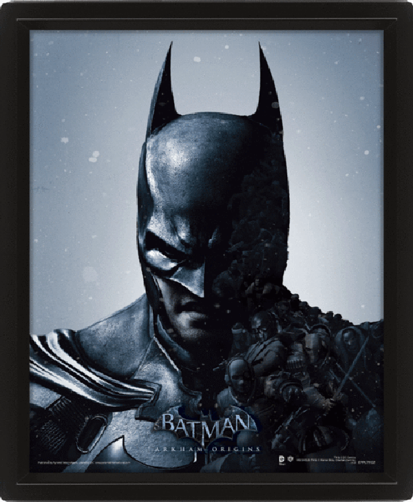 Batman Arkham Origins Batman/Joker - Framed 3D Poster
