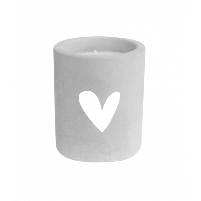 Cement candle - Hartje