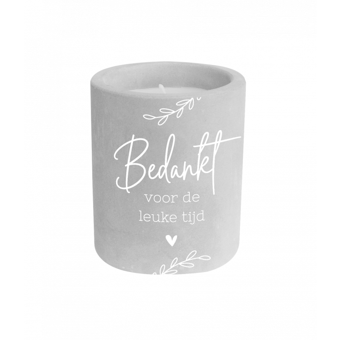 Cement candle - Leuke tijd