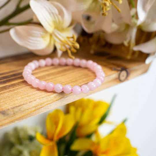 Edelsteen Armband Rozenkwarts