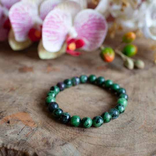 Edelsteen Armband Robijn in Fuchsiet