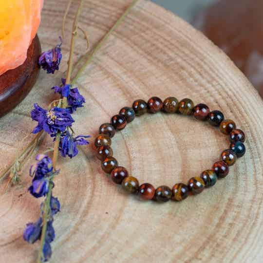 Edelsteen Armband Tijgeroog Tijgerijzer Multi