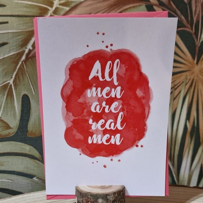 All Men Are Real Men kaart