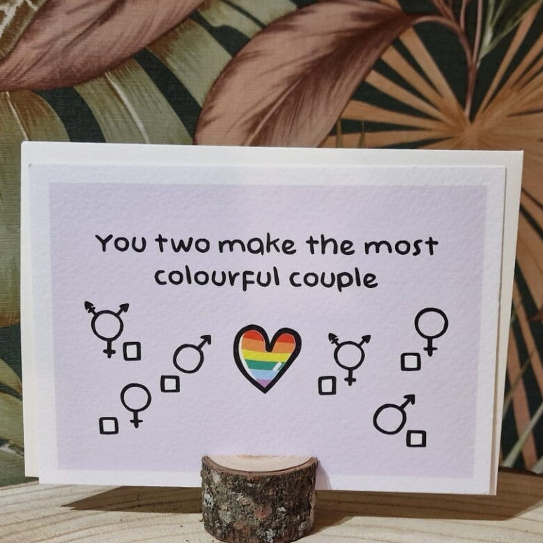 You Two Make The Most Colourful Couple kaart