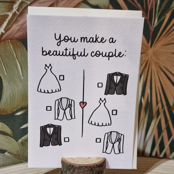 You Make A Beautiful Couple kaart