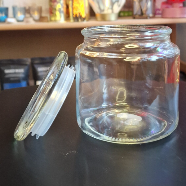 Kaars potje met deksel