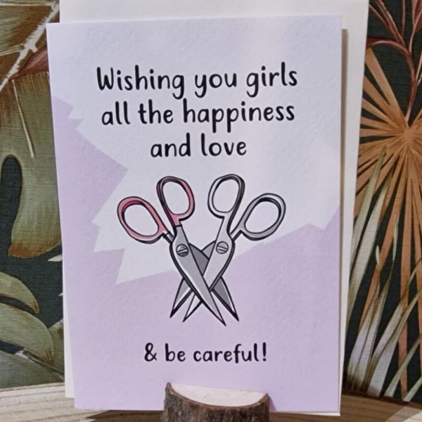 Wishing You Girls All The Happiness And Love kaart