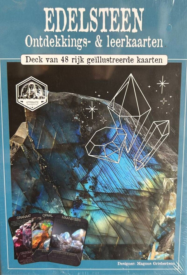 Edelsteen ontdekkings-en leerkaarten