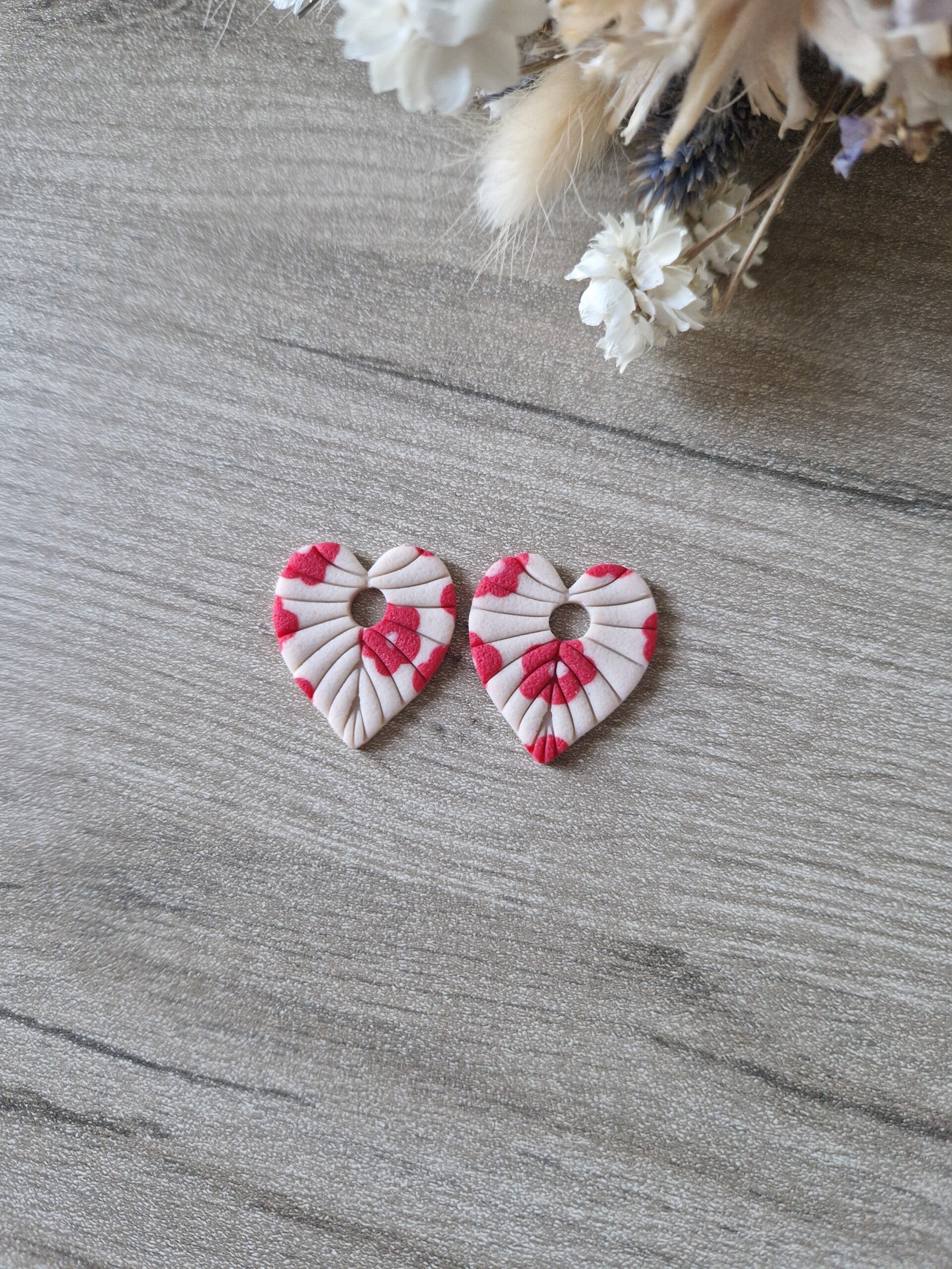 Pampilles Galia fleur rouge,