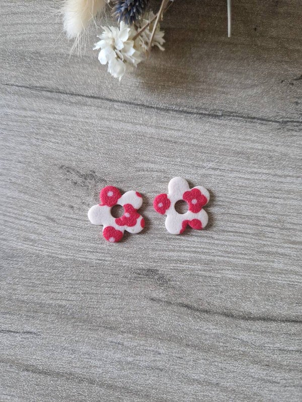 Pampilles Sofia fleur rouge,