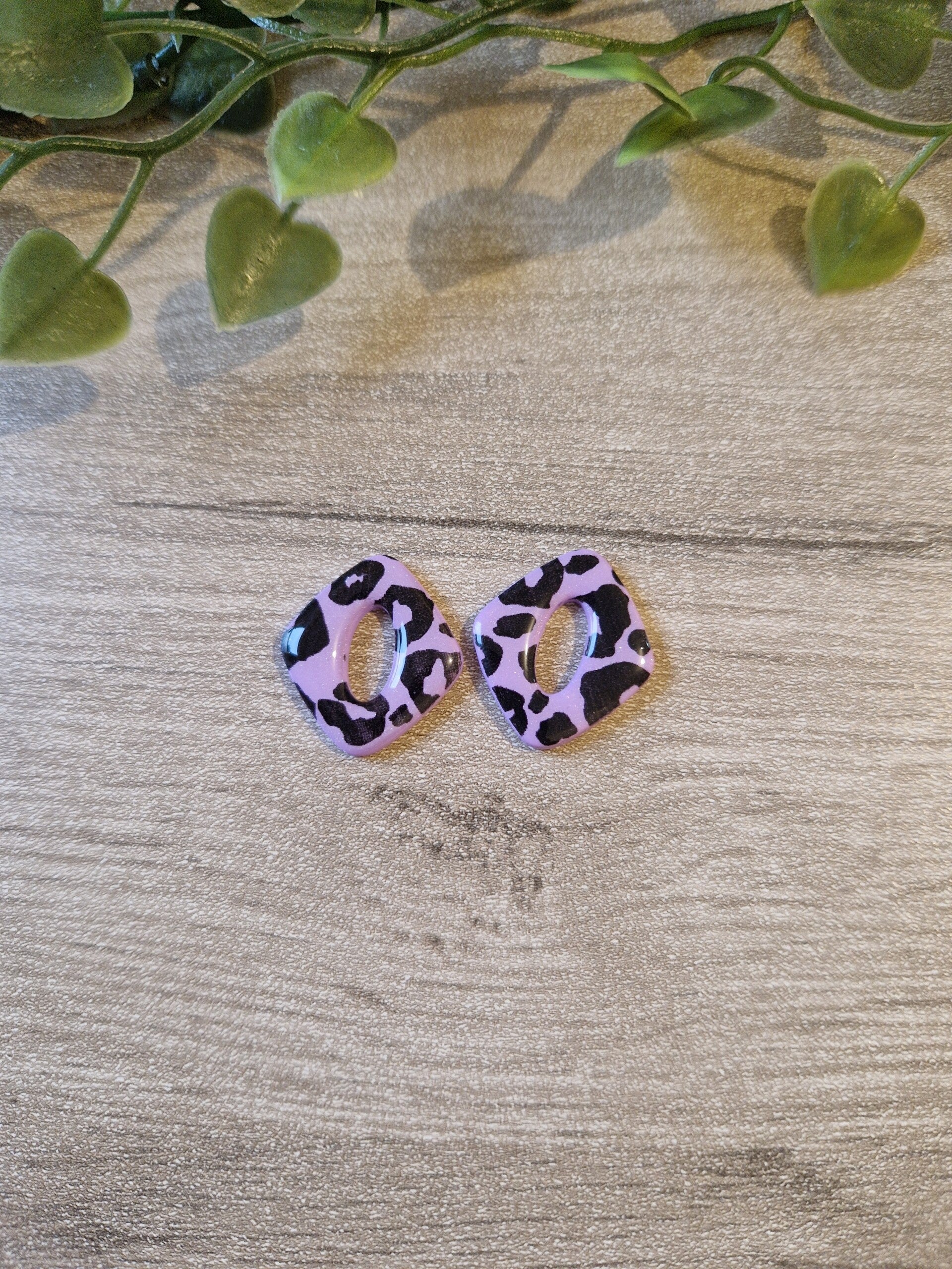 Pampilles Losange lila léopard,