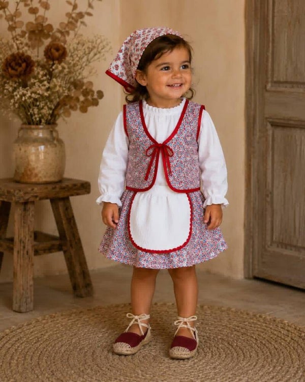 TRAJE PASTORCILLA ROJO