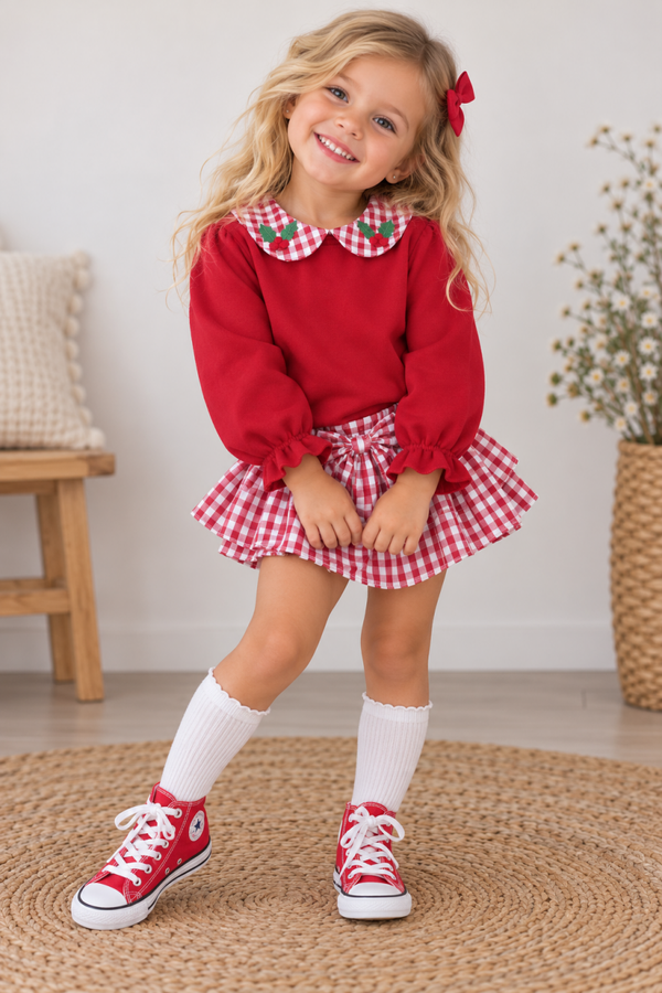 CONJUNTO MÚERDAGO ROJO