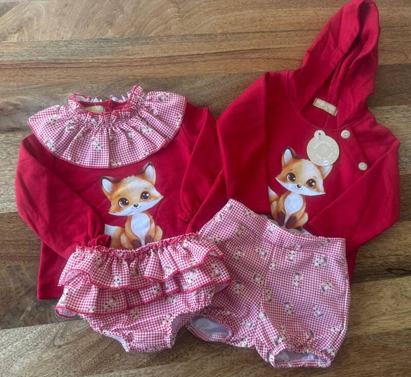 Conjunto ciervo niña