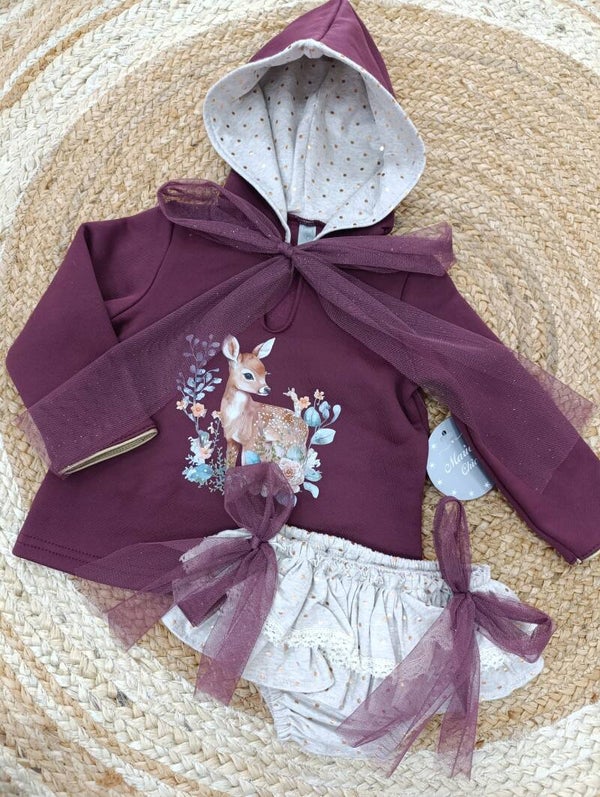 CONJUNTO BAMBI TUL BURDEOS
