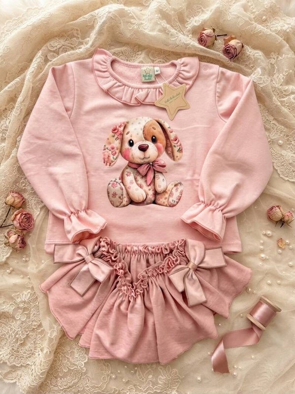 CONJUNTO PERRITO ROSA