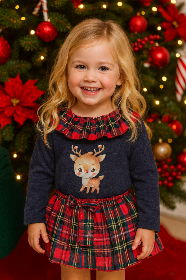 CONJUNTO NAVIDAD SUDADERA Y CUBREFALDA