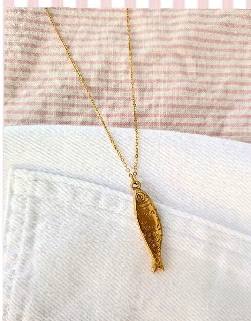 Lange Vis ketting (nog 2 op voorraad) 🐟