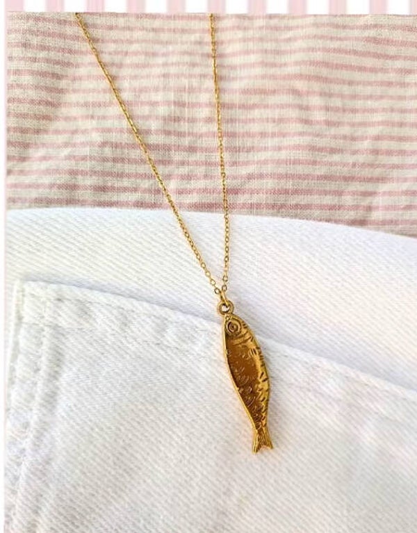 Lange Vis ketting (nog 2 op voorraad) 🐟