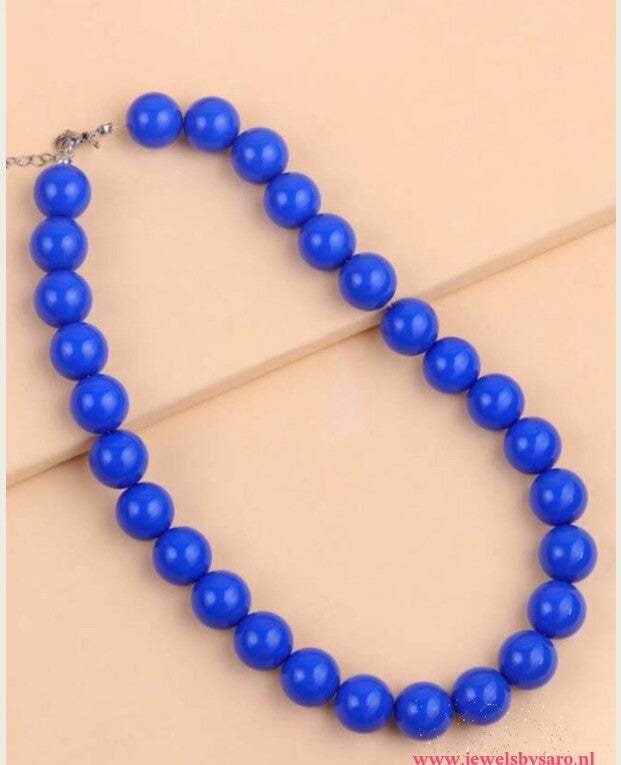 Bubble ketting blauw