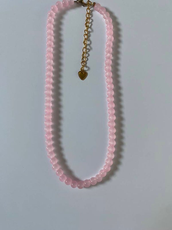 Lichtroze bubble ketting