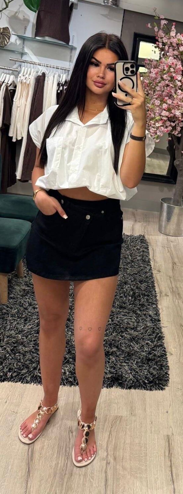 Cropblouse wit
